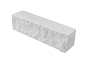 Кирпич гиперпрессованный Акварид К2, Дикий камень, Белый, полнотелый, 250*60*65 мм