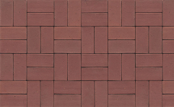 Клинкерная брусчатка Muhr №03 Naturrot, 200*100*40 мм