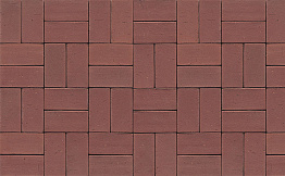 Клинкерная брусчатка Muhr №03 Naturrot, 200*100*40 мм