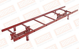 Лестница кровельная Borge для фальцевой кровли оцинкованная RAL 3011, 1,8 м