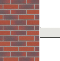 Клинкерная плитка угловая ручной формовки Feldhaus Klinker NF 9 W356 carmesi antic liso 240*71*115*9 мм