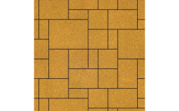 Плитка тротуарная SteinRus, Инсбрук Альпен Б.7.Псм.6, Native, желтый, толщина 60 мм