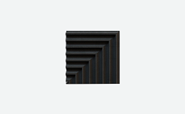 3D-плитка ARCHITECTILES Asperitas, № 2 Dos, черный, 120*120*15 мм