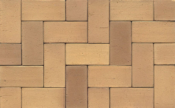 Тротуарная клинкерная брусчатка Muhr №06 Hellbraun-bunt, 200*65*52 мм