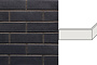 Клинкерная плитка угловая King Klinker Dream House 08 Polar night RF10, 250*65*120*10 мм