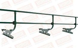 Кровельное ограждение Borge для фальцевой кровли оцинкованное RAL 6005, 300*60 см