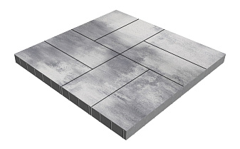 Плитка тротуарная SteinRus Парк Плейс Б.3.П.8, гладкая, Монохром, 600*300*80 мм
