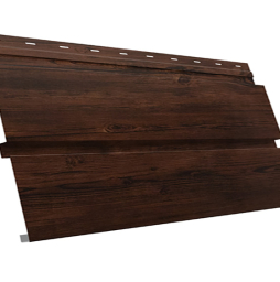 Софит металлический Grand Line Квадро брус без перфорации, сталь 0,45 мм Print Premium, Cherry Wood