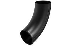 Отвод трубы Aquasystem PE dRain RAL 9005 для системы D 125/90 мм