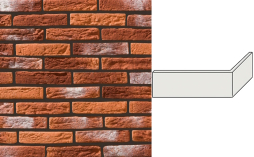 Декоративный кирпич Leonardo Stone угловой элемент Иль-де-Франс 185/90*47*13 мм 490