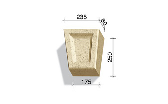 Замковый камень White Hills Тиволи 730-01, 250*235/175*80 мм