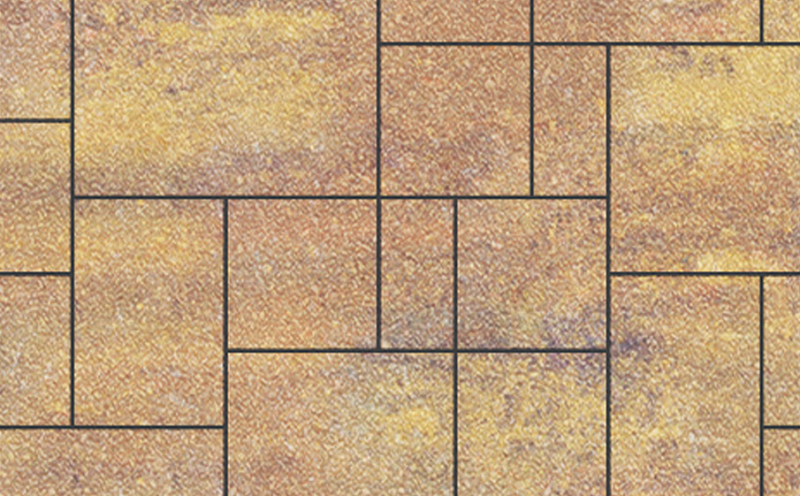 Плитка тротуарная SteinRus Инсбрук Альпен Б.7.Псм.6 Native, ColorMix Бромо, толщина 60 мм