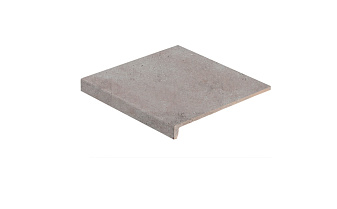 Клинкерная ступень прямоугольная рядовая Stroeher Loftstufe Stroeher Gravel Blend 962 grey 294х340х35х11 мм