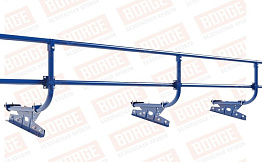 Кровельное ограждение Borge для фальцевой кровли оцинкованное RAL 5005, 300*60 см