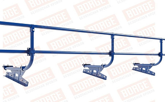 Кровельное ограждение Borge для фальцевой кровли оцинкованное RAL 5005, 300*60 см