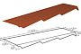 Примыкание резное левое Gerard Eclipse, 1200*232 мм