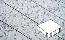 Плитка тротуарная Готика, Granite FINERRO, Квадрат В.3.К.10, Грис Парга, 300*300*100 мм