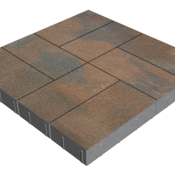 Плитка тротуарная SteinRus Грас Б.4.П.8, Native, Штайнрус, 400*200*80 мм
