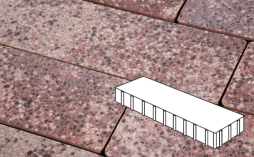 Плитка тротуарная Готика, Granite FINO, Плита Б.3.П.10, Сансет, 500*125*100 мм