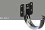 Кронштейн KROP STAL металлический короткий для системы D 150/100 мм, RAL 9007