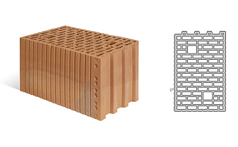 Камень поризованный Poromax-250-Д, 11,3 НФ, 398*250*219 мм