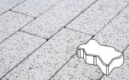 Плитка тротуарная Готика, Granite FINERRO, Зигзаг/Волна Б.2.Ф.6, Покостовский, 225*112,5*60 мм