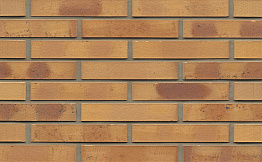 Кирпич клинкерный Muhr 06K Hellbraun-bunt Kohle гладкий, 240*90*40 мм