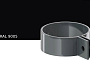 Хомут трубы металлический KROP PVC для системы D 130/90 мм, RAL 9005