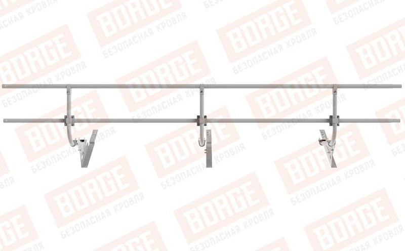 Кровельное ограждение Borge для черепичной кровли оцинкованное RAL 7004, 300*60 см