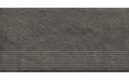 Клинкерная ступень с насечками Paradyz Carrizo Basalt, 600*300*8,5 мм