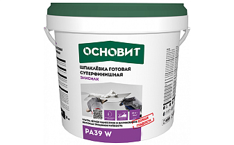 Шпаклевка готовая суперфинишная Основит ЭЛИСИЛК PA39 W, 5 кг