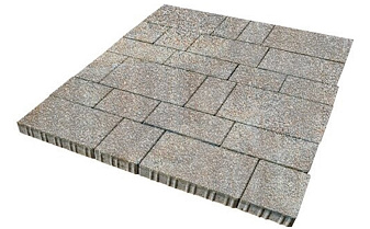 Плитка тротуарная SteinRus Инсбрук Тироль Б.4.Псм.6 Native, ColorMix Берилл, толщина 60 мм