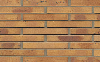 Кирпич клинкерный Muhr 06K Hellbraun-bunt Kohle гладкий, 290*60*40 мм
