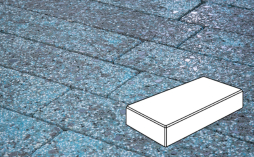 Плитка тротуарная Готика, Granite FINERRO, Картано Б.3.П.6, Азул Бахия, 300*150*60 мм