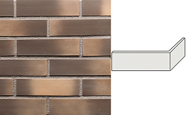 Клинкерная плитка угловая King Klinker Dream House 13 Golden autumn RF10, 250*65*120*10 мм