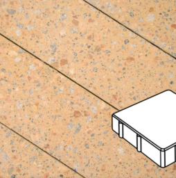 Плитка тротуарная Готика, Granite FINO, Квадрат В.2.К.8, Павловское, 200*200*80 мм