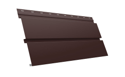 Софит Grand Line металлический Квадро Брус без перфорации 0,5 GreenCoat Pural BT matt с пленкой RR 887