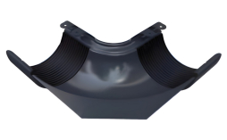 Внутренний угол желоба 90° BRAAS, 125/90 мм, сталь, графит