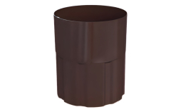 Муфта трубы BRAAS, 125/90 мм, сталь, темно-коричневый