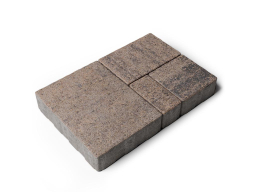 Плитка тротуарная Мюнхен Б.2.Фсм.6 листопад гладкий черный песок, комплект 4 шт, толщина 60 мм