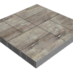 Плитка тротуарная SteinRus Грас Б.4.П.8, Native, Берилл, 400*200*80 мм
