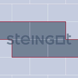 Плитка тротуарная Steingot Колормикс, Плита, Серебристый камень (Stein Silver), 600*300*60 мм