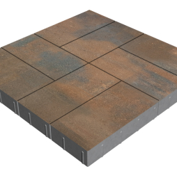 Плитка тротуарная SteinRus Грас Б.4.П.8, гладкая, Штайнрус, 400*200*80 мм