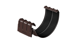 Соединитель желобов Docke STAL PREMIUM, шоколад
