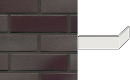 Клинкерная плитка угловая ручной формовки Feldhaus Klinker NF 14 W385 cerasi maritim 240*71*115*14 мм