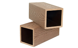 Столб опорный Polivan Group SINGARAJA, 3D фактура дерева, песочный, 2900*125*125 мм