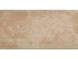 Клинкерная ступень с насечками Paradyz Ilario, Beige, 600*300*8,5 мм