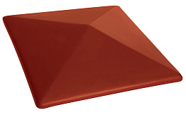 Клинкерный заборный оголовок King Klinker 06 Note of cinnamon, 310*445*90 мм