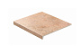 Клинкерная ступень прямоугольная рядовая Stroeher Loftstufe Gravel Blend 961 brown 294х340х35х11 мм