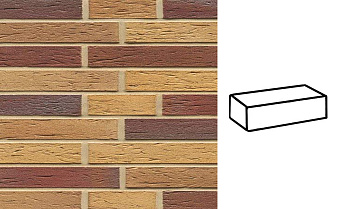 Кирпич клинкерный Muhr 19 Rubinbeige nuanciert гладкий, 290*90*40 мм